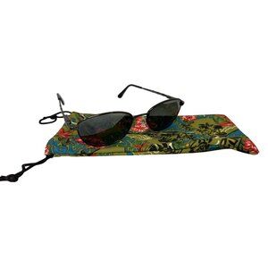 Vintage 90s Maui Jim Diamond Head MJ-145-19 Sunglasses Polarized W/Original Fabr